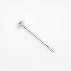Rulle, lång, 2 tum, 12 mm axel, galvaniserat stål