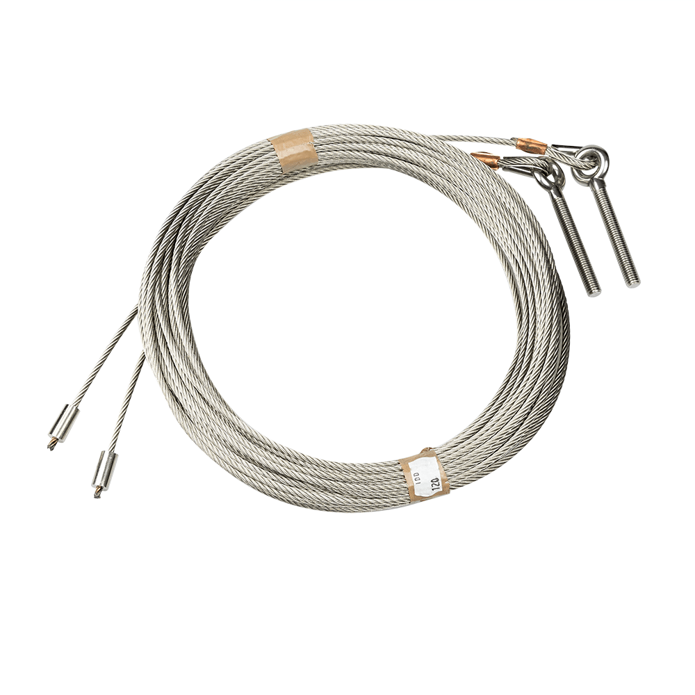 Lyftvajer 5 mm, rostfritt stål, 12000 mm