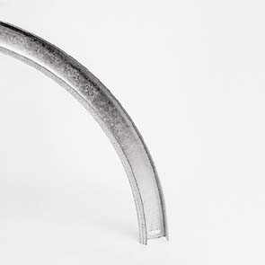 Kurva, 3 tum, radie 380 mm