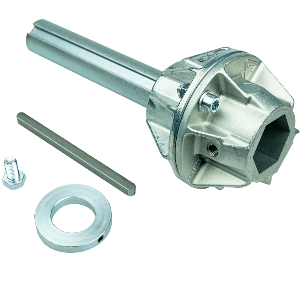 Konverteringsaxel för Crawford hexaxel