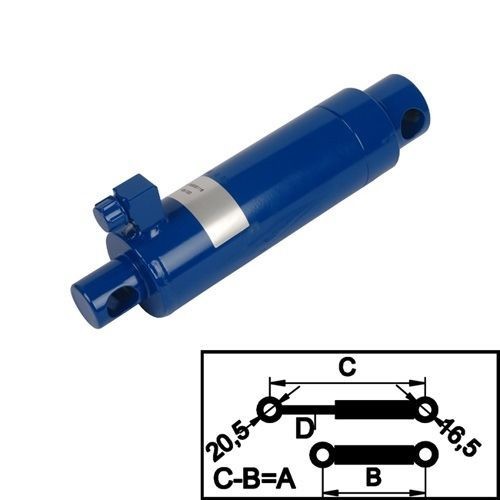 [201003011] Crawford/Hafa hydraulic cylinder, front lip, strok