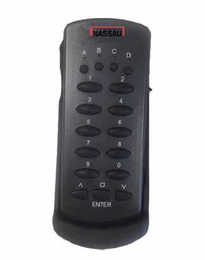 [402050016] Nassau Handzender 999 kanaals 868Mhz met display en houder