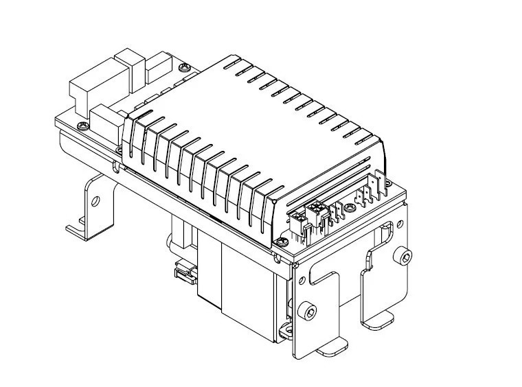 Complete control panel with power supply