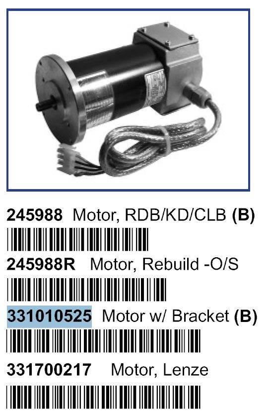 Motor met beugel R