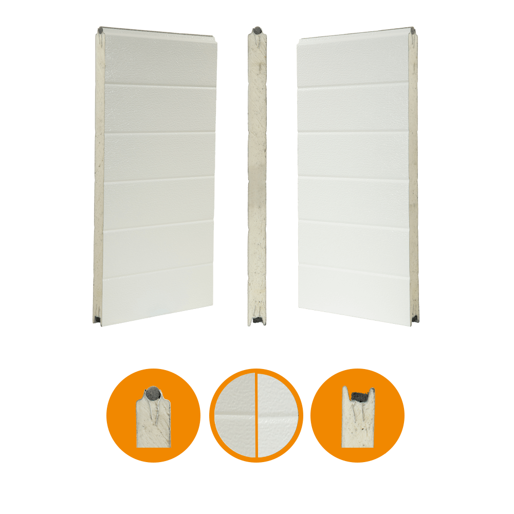 [102001006-a] Portpanel 40 x 610 mm, stucco / stucco (Hel enhet, Standard, Standard)