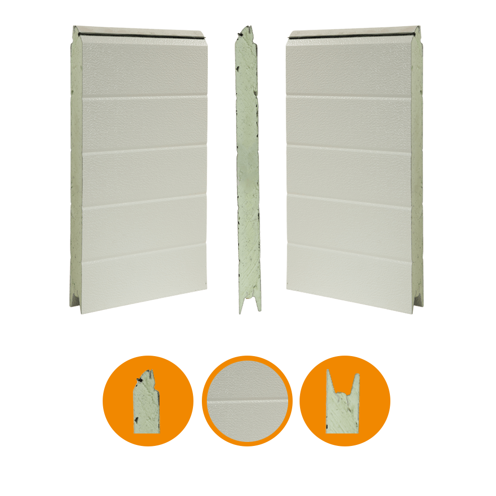 Kingspan portpanel 40 x 500 mm, stucco/stucco