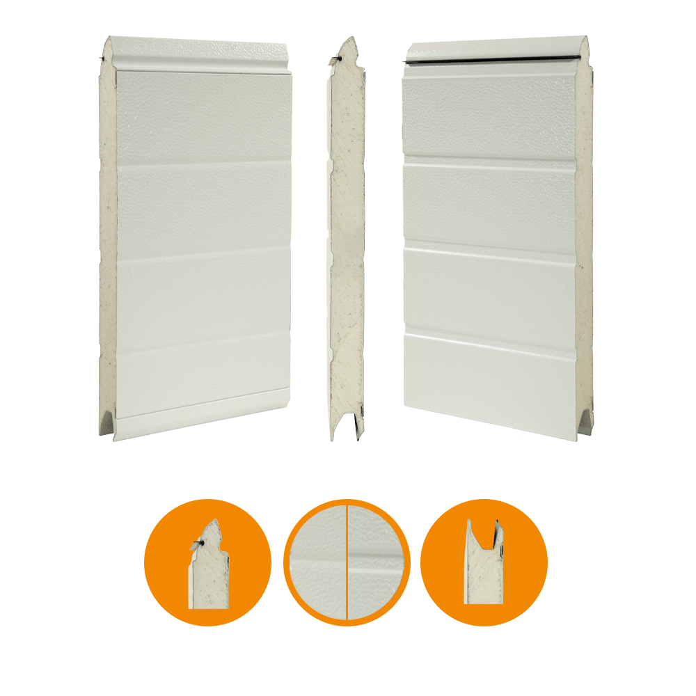 [102001016-a] Novoferm portpanel 45x500mm, RAL 9002 (Hel enhet, Standard, Standard)