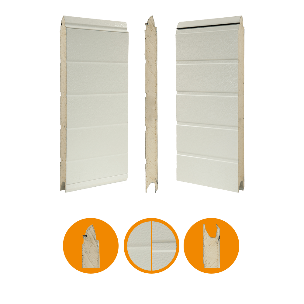 [102001017-a] Novoferm portpanel 45 x 625 mm, RAL 9002 (Hel enhet, Standard, Standard)