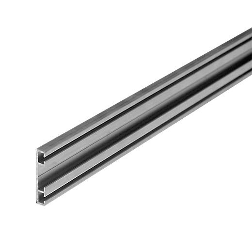 Topp-/bottenprofilprofil, aluminium, plan